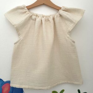 Baumwoll-Musselin Mädchenshirt